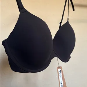 Skims Fits Everybody T-Shirt Demi Bra Onyx Size ‎ 34C NWT 9221 thumbnail 9