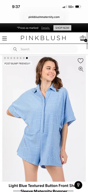 Pinkblush maternity romper  thumbnail 4