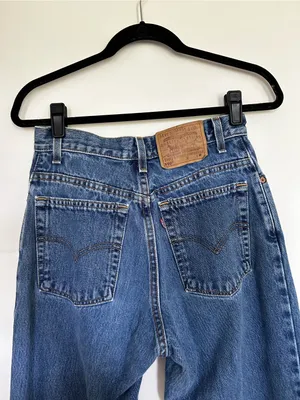Vintage Levi’s 1999 90’s 550 Relaxed Fit Tapered Leg Size 8‎ Regular thumbnail 3