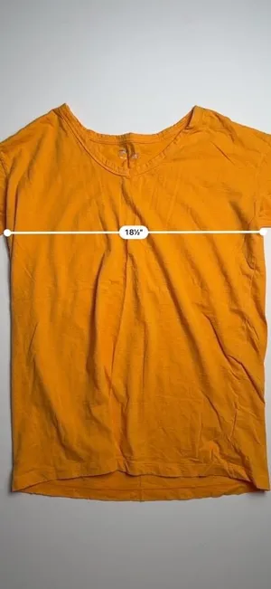 Aerie Women's Orange V-Neck Short Sleeve Casual T-Shirt Size XS thumbnail 3