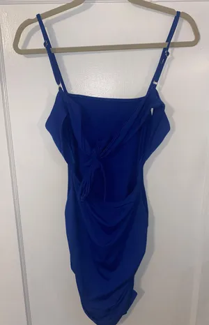 Royal Blue Bodycon Dress thumbnail 1