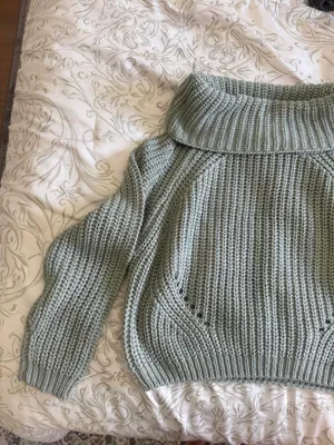 Moon and Madison Green Knit Sweater thumbnail 4
