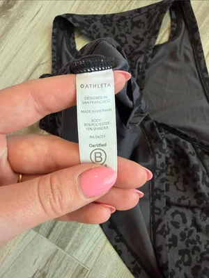 Athleta Cropped Tank Top Cheetah Medium thumbnail 6