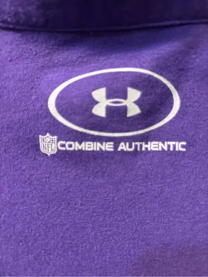 NFL Under Armour Baltimore Ravens Combine Authentic 1/4 Zip Pullover Women's L thumbnail 6