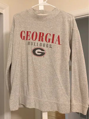 Georgia bullldogs mockneck Gray Size M thumbnail 1