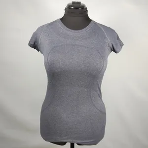 Women’s Lululemon Heathered Slate Swiftly Tech Hip Length Crew Neck Tee Size 6 thumbnail 2