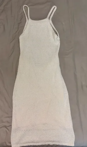 Gianni Bini Cream Woven Mini Dress thumbnail 1