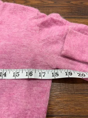 ZARA Pink Wool Alpaca Long sleeves Sweater Sz S thumbnail 7