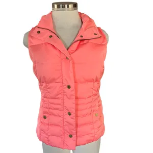 LILLY PULITZER Isabella Puffer Down Vest in Coral Size Small thumbnail 2