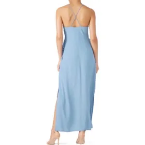 Elliatt rapture ruffle dress blue size small‎ criss cross back midi thumbnail 6
