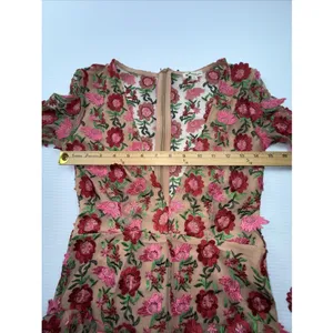For Love and Lemons Amelia‎ Midi Floral Embroidered Dress Size M thumbnail 3