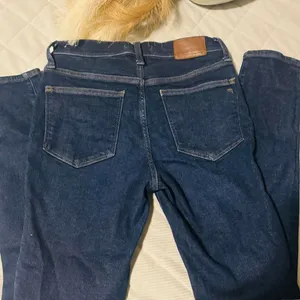 Madewell Dark Blue Straight Leg Jeans thumbnail 5