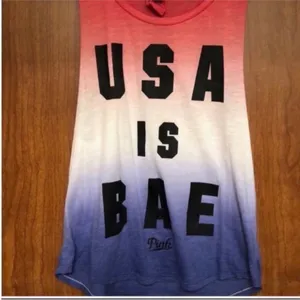 PINK Victoria's Secret Size Small USA Tank Top. thumbnail 3