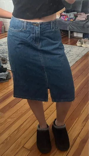 Abercrombie Jean Skirt Midi thumbnail 1