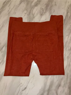 Lou & Grey for LOFT Terracotta Rust Knit Pocket Leggings Size S thumbnail 6