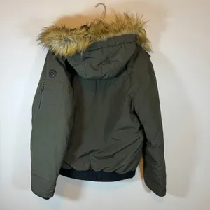 Michael Michael Kors Olive Green Winter Bomber Puffer Coat Womens M Down Filled thumbnail 8