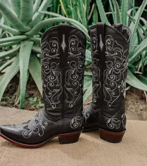 Soto Cowboy Boots Black Size 10 thumbnail 1