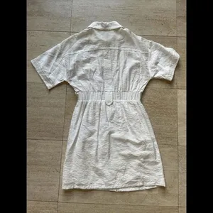 FRNCH Paris White button front Short Sleeve mini dress size small‎ thumbnail 5