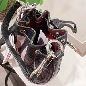 NWT Coach C8322 Mini Dempsey Bucket Bag In Signature Jacquard thumbnail 6
