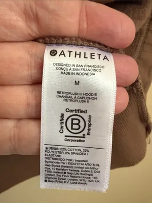 Athleta Retroplush Hoodie Brown Size‎ Medium thumbnail 5