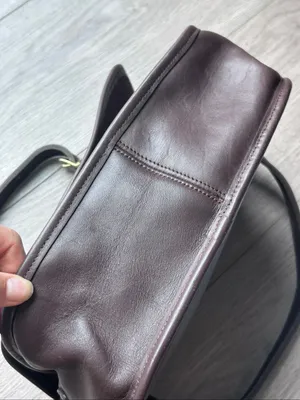 Vintage Coach City Bag Mahogany Brown Leather Handbag thumbnail 11