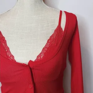 NWT RARE SKIMS Cherry Long Sleeve thumbnail 3