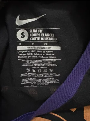 Nike Black Tee with Purple Trim and Orange Arizona Diamondbacks Graphic thumbnail 2