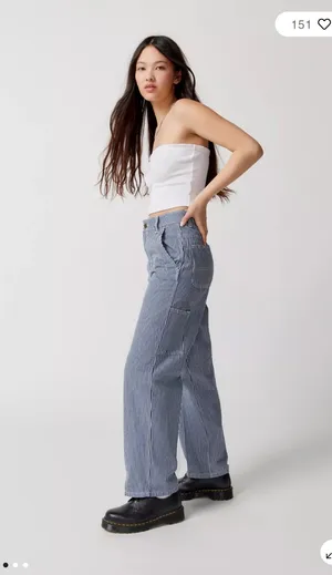 Dickies Striped Carpenter Denim Pants thumbnail 2