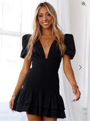 HELLO MOLLY LA DEVOTEE DRESS BLACK thumbnail 1