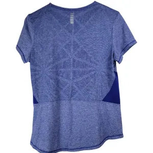 Under Armour‎ Women Blue Short Sleeve Running Training Shirt Top UA HeatGear thumbnail 3
