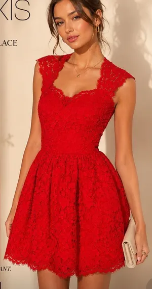 Alexis Full Lace Mini‎ Dress thumbnail 1