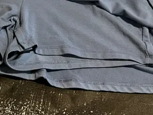 Womens lg American Eagle Blue Gray Heather Knit Fit & Flare Tank Dress w/Shorts thumbnail 6