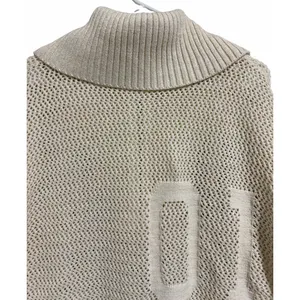 Anthropologie Daily Practice Half-Zip‎ Oversized Pullover Sweater Cream Medium thumbnail 4