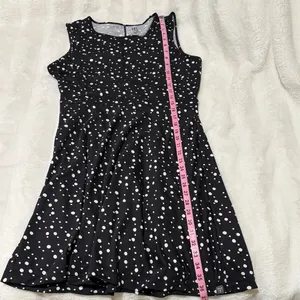 Title Nine Size Medium Black Dress with White Polka Dots thumbnail 10