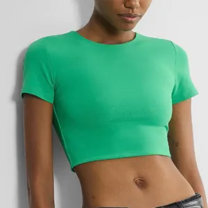 Aritzia Babaton Contour Green Crop Top thumbnail 1