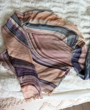 Shein Mesh Long Sleeve Top thumbnail 1