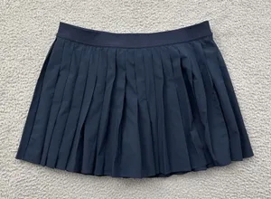 Lululemon High Rise Pleated Tennis Skirt Skort True Navy Athletic Women's 10 thumbnail 1