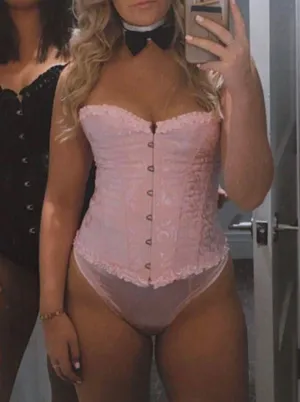 Pink Corset Halloween Size M thumbnail 1