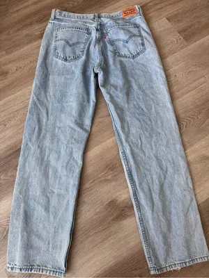 Levi’s Low Pro Straight Light Wash Denim Blue Jeans 30 thumbnail 3