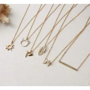 Boutique NEW Balance Bar Necklace Gold Minimalist‎ Pendant Delicate Chain Jewelry Gift thumbnail 11