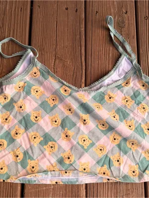Disney Winnie the Pooh Cami Tank Top Women’s XL Bear Print Lounge Sleepwear thumbnail 3