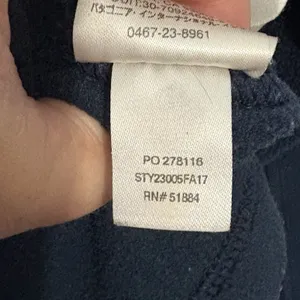 Patagonia Navy Blue Synchilla Fleece Quarter Zip Pocket Pullover Women's Size S thumbnail 6