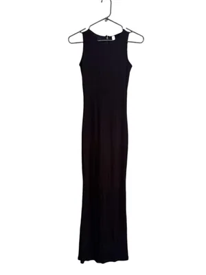 Popilush Built-In Shapewear Sleeveless Midi Dress - Black, size small thumbnail 3