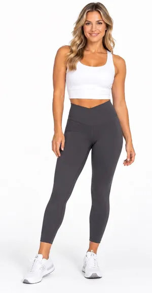 Aerie High Rise Dark Gray Leggings thumbnail 1