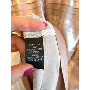 Connected Apparel NWT Champagne Sparkly Dawn Oliva Cocktail Dress - Size 10 thumbnail 4