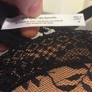 ADORE ME Black‎ Lace Corset Babydoll Chemise Teddy Lingerie M thumbnail 2