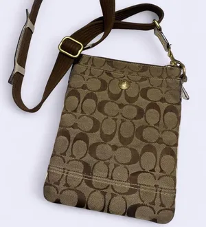 Brown Coach crossbody bag thumbnail 1