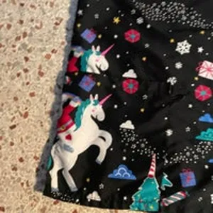 Scrub Top Christmas theme Small Black thumbnail 6