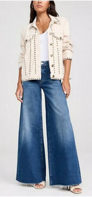 💕MOTHER💕 The Swisher Sneak Fray Jeans ~ Punch Buggy 30 NWT thumbnail 1