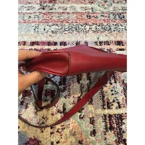 Fossil Crossbody Shoulder‎ Bag Red Leather Purse thumbnail 2